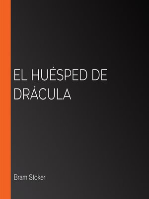 cover image of El huésped de Drácula